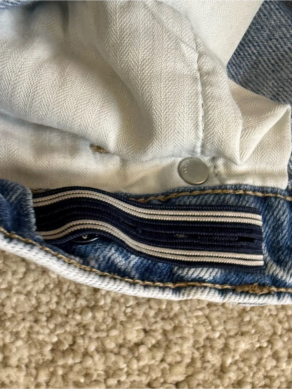 Gap Jeans Girls Low Stride Wide Leg Light Wash Distressed Size 16